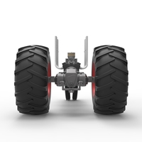 Vintage Small block Pulling tractor Base Version 3 Scale 1:25 - Thumbnail 12