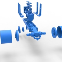 Vintage Small block Pulling tractor Base Version 3 Scale 1:25 - Thumbnail 20