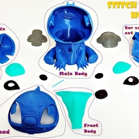 Stitch snack holder. Stitch for backpack - Thumbnail 21
