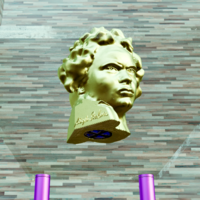 Beethoven Money Holder. Two-faced sculpture  - Thumbnail 3