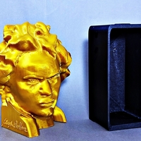 Beethoven Book Nook. Beethoven Head. - Thumbnail 1