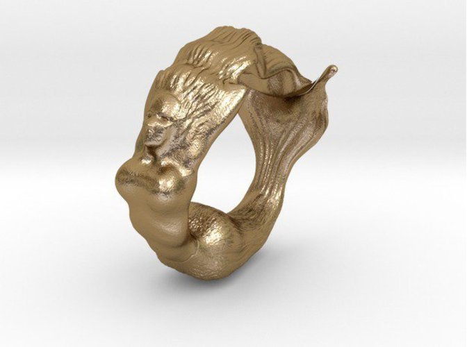 Mermaid Ring 3D Print 58084