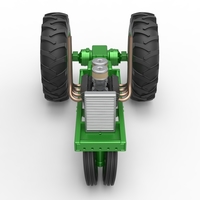 Vintage Small block Pulling tractor Base Version 4 Scale 125 - Thumbnail 5