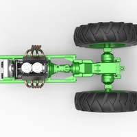 Vintage Small block Pulling tractor Base Version 4 Scale 125 - Thumbnail 8