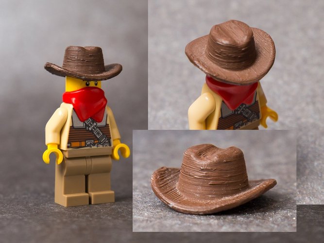 LEGO-compatible cowboy hat