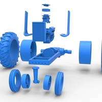 Vintage Small block Pulling tractor Base Version 4 Scale 125 - Thumbnail 12