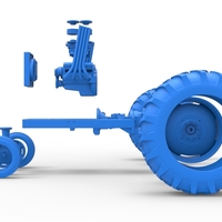 Vintage Small block Pulling tractor Base Version 4 Scale 125 - Thumbnail 13