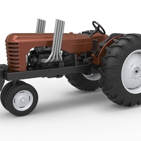 Vintage Small block Pulling tractor Version 4 Scale 1:25 - Thumbnail 1