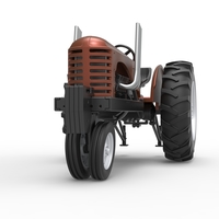 Vintage Small block Pulling tractor Version 4 Scale 1:25 - Thumbnail 5