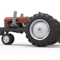 Vintage Small block Pulling tractor Version 4 Scale 1:25 - Thumbnail 9