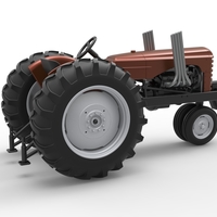 Vintage Small block Pulling tractor Version 4 Scale 1:25 - Thumbnail 13