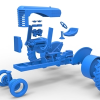 Vintage Small block Pulling tractor Version 4 Scale 1:25 - Thumbnail 16