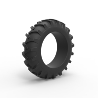 Tire of Vintage Pulling tractor Version 3 Scale 1o 25 - Thumbnail 2