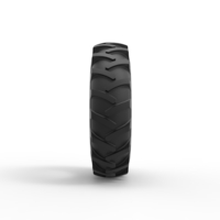 Tire of Vintage Pulling tractor Version 3 Scale 1o 25 - Thumbnail 4