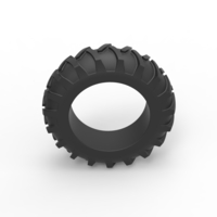 Tire of Vintage Pulling tractor Version 3 Scale 1o 25 - Thumbnail 6