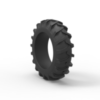 Tire of Vintage Pulling tractor Version 3 Scale 1o 25 - Thumbnail 8