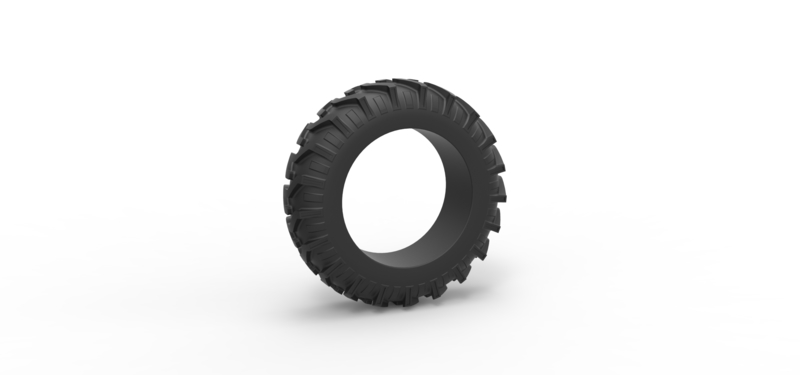 Tractor tire 34 Scale 1:25
