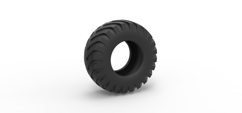 Tractor tire 35 Scale 1:25