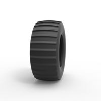 Tire of Vintage Pulling tractor Version 4 Scale 1:25 - Thumbnail 3