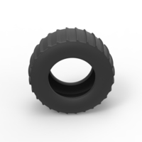 Tire of Vintage Pulling tractor Version 4 Scale 1:25 - Thumbnail 6