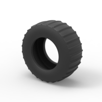 Tire of Vintage Pulling tractor Version 4 Scale 1:25 - Thumbnail 7