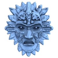 Aztec Mask Low Poly - Thumbnail 5