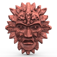 Aztec Mask Low Poly - Thumbnail 6