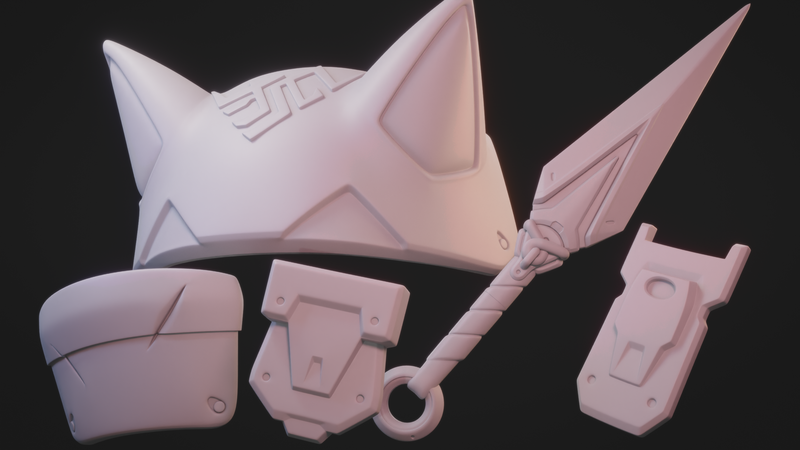 Overwatch 2 - Kiriko Cosplay 3D Print Props