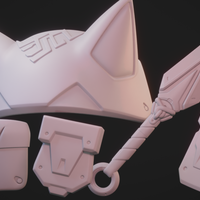 Overwatch 2 - Kiriko Cosplay 3D Print Props - Thumbnail 1