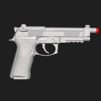 Beretta M9A4 Real Size Scan 1:1 Scale 3D Mold - Thumbnail 2