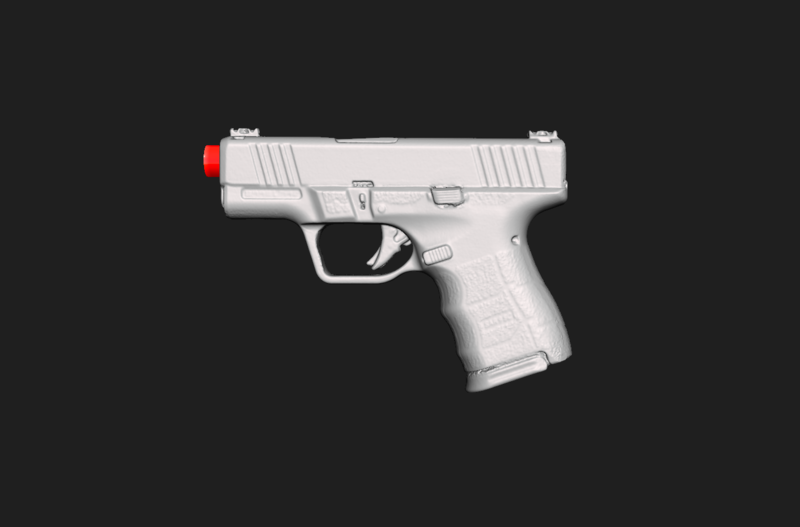 Sarsılmaz Sar9 SC Real Size Scan 1:1 Scale 3D Mold