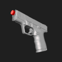 Sarsılmaz Sar9 SC Real Size Scan 1:1 Scale 3D Mold - Thumbnail 5