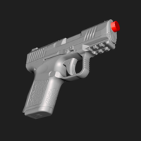 Canik MC9 Real Size Scan 1:1 Scale 3D Mold - Thumbnail 4