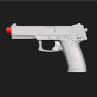 Heckler Koch Mark23 Real Size Scan 1:1 Scale 3D Mold - Thumbnail 1