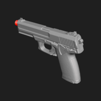 Heckler Koch Mark23 Real Size Scan 1:1 Scale 3D Mold - Thumbnail 3