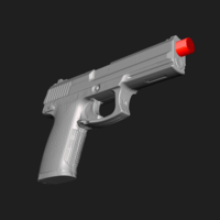 Heckler Koch Mark23 Real Size Scan 1:1 Scale 3D Mold - Thumbnail 4