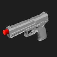 Heckler Koch Mark23 Real Size Scan 1:1 Scale 3D Mold - Thumbnail 5