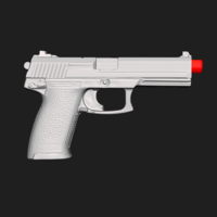 Heckler Koch Mark23 Real Size Scan 1:1 Scale 3D Mold - Thumbnail 7