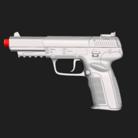 FN Herstal 5.7 Five Seven Real Size Scan 1:1 Scale 3D Mold - Thumbnail 1