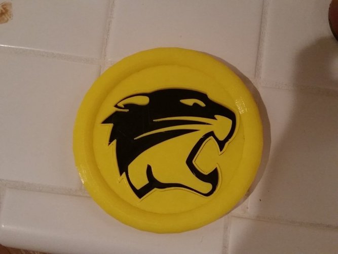 Northview Wildcat badge 3D Print 58131