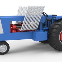 Vintage Pulling tractor Scale 1:25 - Thumbnail 1