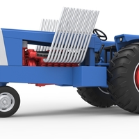 Vintage Pulling tractor Scale 1:25 - Thumbnail 2