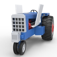 Vintage Pulling tractor Scale 1:25 - Thumbnail 5