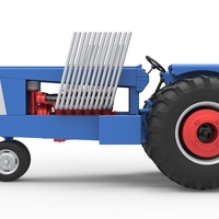 Vintage Pulling tractor Scale 1:25 - Thumbnail 9