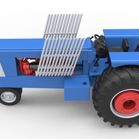 Vintage Pulling tractor Scale 1:25 - Thumbnail 10