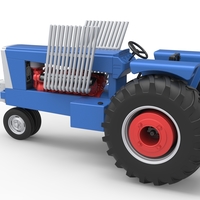 Vintage Pulling tractor Scale 1:25 - Thumbnail 12