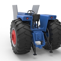 Vintage Pulling tractor Scale 1:25 - Thumbnail 14