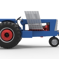 Vintage Pulling tractor Scale 1:25 - Thumbnail 19