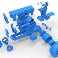 Vintage Pulling tractor Scale 1:25 - Thumbnail 22