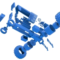 Vintage Pulling tractor Scale 1:25 - Thumbnail 23